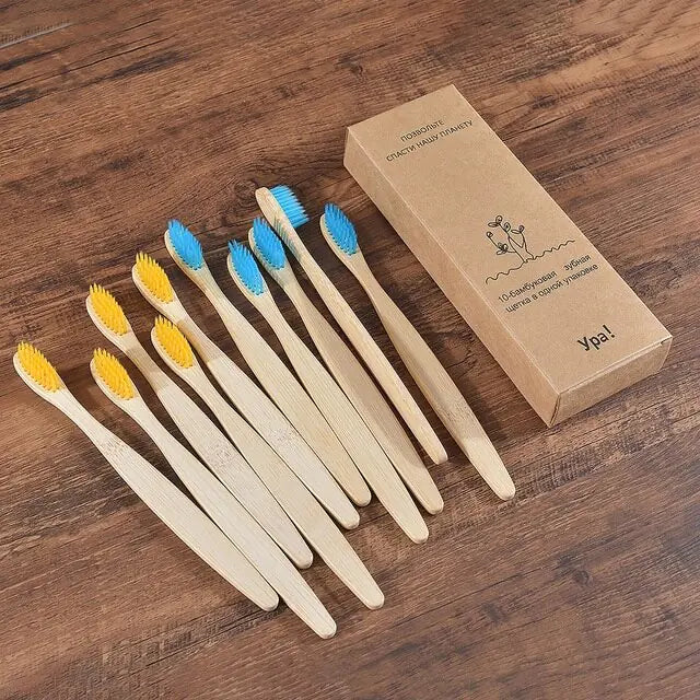 Colorful Toothbrush Natural Bamboo