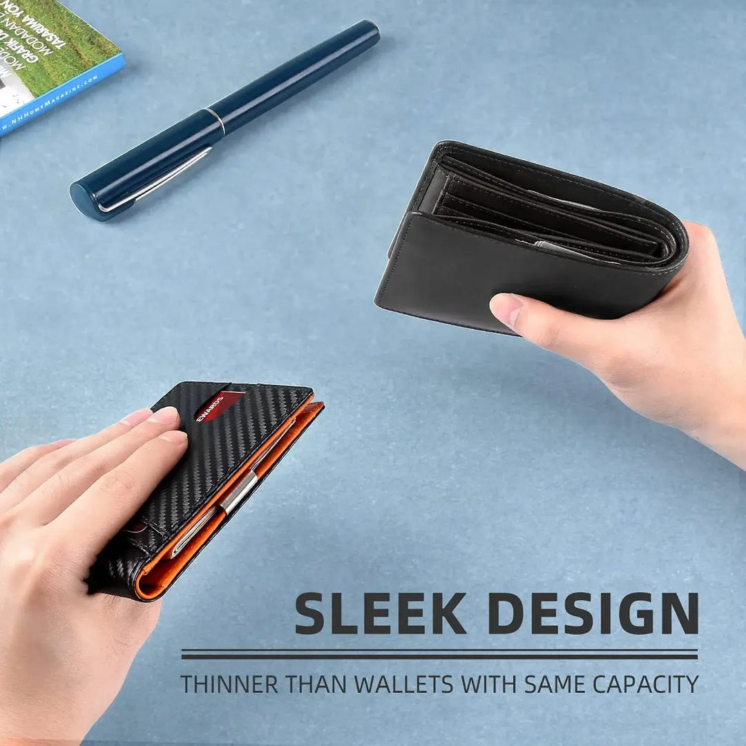 Slim RFID Leather Wallet