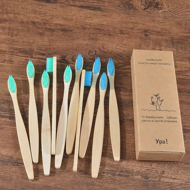 Colorful Toothbrush Natural Bamboo