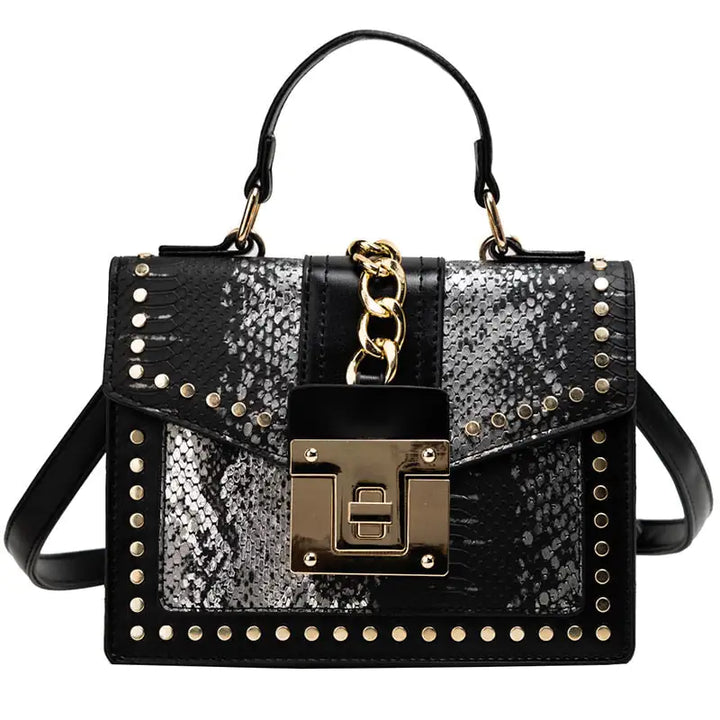 Women's Chain Detail Top-Handle Bag