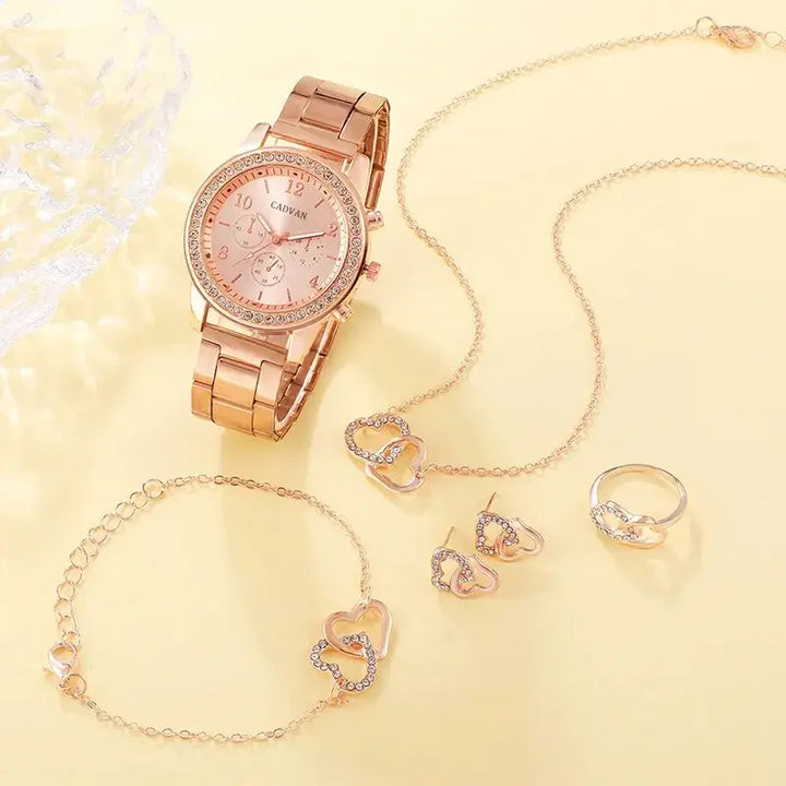 Rose Gold Luxury Watch Set