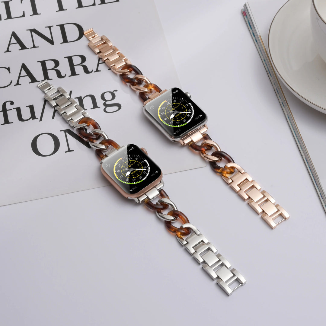 Resin Watch Strap for Apple Watch: Compatible with Series 5, 4, 3, 2, 1